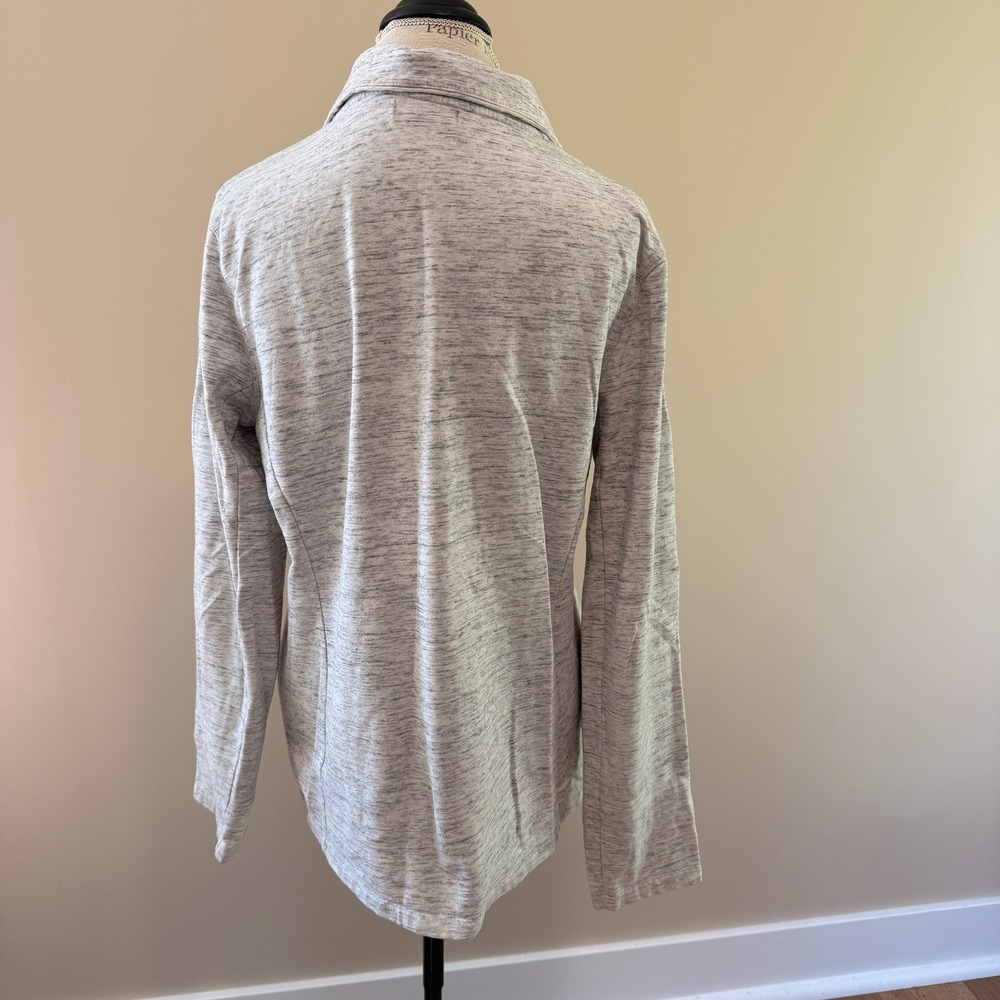 Tuff Athletics Women's Gray Heathered Full Zip Fleece Size XL - Picture 3 of 5